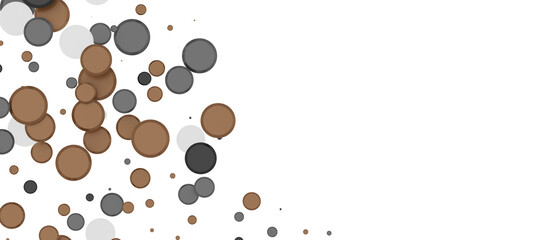 Gilded Festivity: Brilliant 3D Illustration Showcasing a Shower of gold Confetti