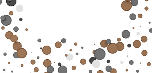 Multicolored paper confetti on transparent background. Realistic confetti flying. Colorful scattered items to holiday decorations.
