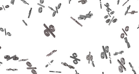 percent shopping digital in 3d. transparent PNG