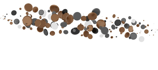 Mesmeric Moments: Mesmeric 3D Illustration Depicting Mesmerizing gold Confetti