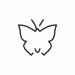 butterfly insect icon sign vector