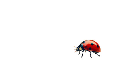 Fototapeta premium Ladybug, White Background