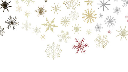 The winter background, falling snowflakes