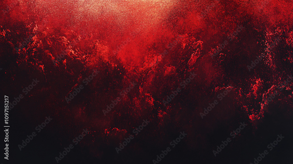 Poster Moody and dramatic dark grunge background with red and black tones, ideal for adding depth and texture to your designs