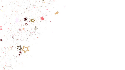 Fototapeta premium stars background, sparkle lights confetti falling. magic shining Flying christmas stars on night