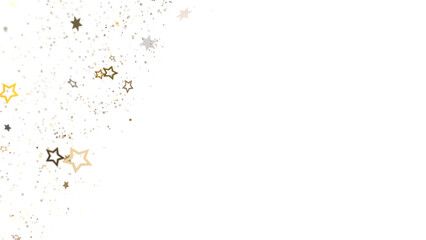 Gold Glitter with Stars