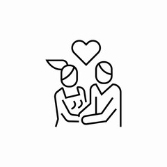 couple love icon sign vector