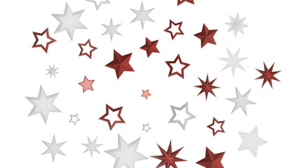 Obraz premium A simple abstract background with red and white stars on a black background. This design is perfect for various uses like backgrounds, wallpapers, invitations, social media posts, and more.