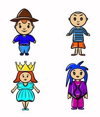cartoon characters for the game