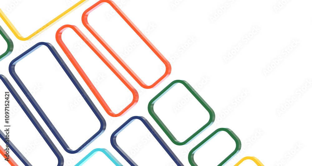 Poster multicolor abstract background banner of triangles , all the colors of the rainbow - divider 3d