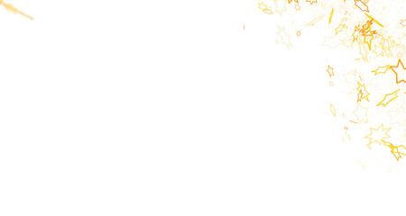 Cascading Christmas Constellations: Brilliant 3D Illustration Showcasing Falling Festive Star Patterns