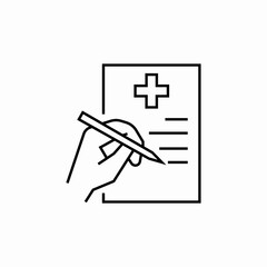 medical document sign icon sign vector