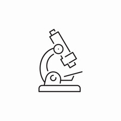 microscope biology icon sign vector