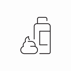 shaving foam icon sign vector
