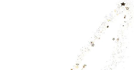 Golden Stardust Cascades in Mesmerizing 3D Rain Illustration