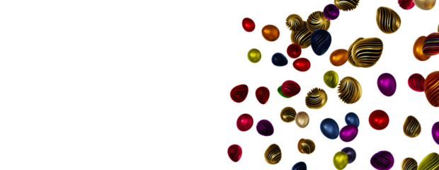 easter eggs multicolored close up background