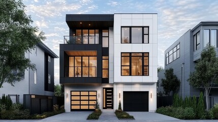 Architectural Sketch of House: Commercial Photograph