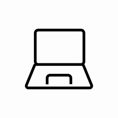 laptop pc icon sign vector