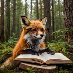 Smart Fox Reading Book
