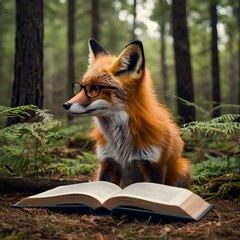 Smart Fox Reading Book