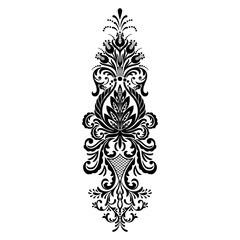 Damask ornamental elements Elegant floral abstract element for design. Perfect for invitations, cards etc