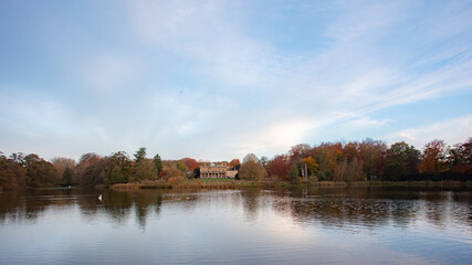 Riseholme Collage at autumn sunrise