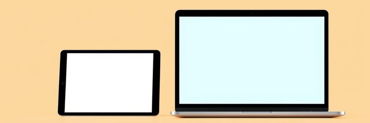 Obraz premium A collection of vector devices showcasing responsive web design and website development, responsive, tablet, laptop
