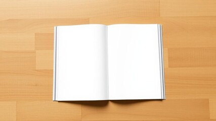 A high-quality landscape booklet mockup featuring blank pages and a realistic design, blank, pages, marketing