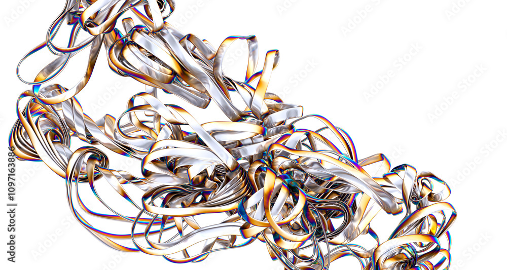 Aufkleber vibrant holographic matrix: delve into the wonders of a 3d holographic realm