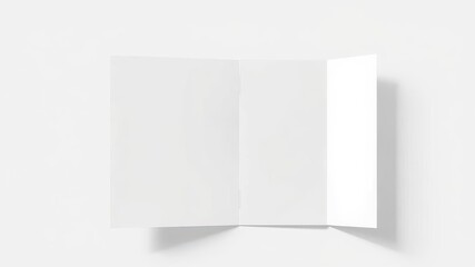 Folder die cut mock up template vector with realistic shadows and highlights, perfect for showcasing design concepts or presentations, concept, mock up, shadow