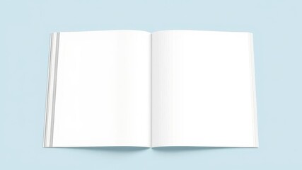 Fototapeta premium Magazine mockup vector with realistic 3D mockup layout and blank pages for customization, vector, layout, customization