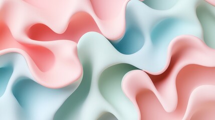 Colorful abstract fluid patterns art installation digital art contemporary space close-up view aesthetic exploration