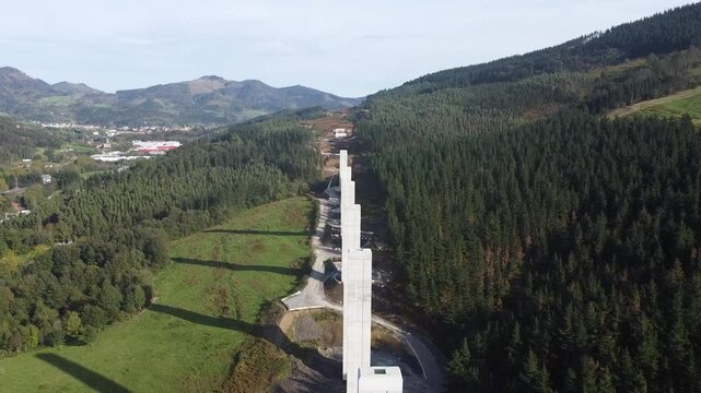 tomas ereas de las obras del Tren de Alta Velocidad (TAV) en el Pa&iacute;s Vasco