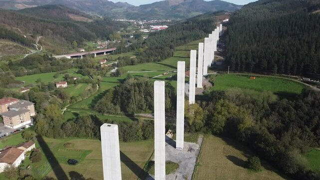 tomas ereas de las obras del Tren de Alta Velocidad (TAV) en el Pa&iacute;s Vasco