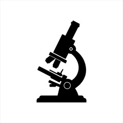 microscope vector silhouette high quality image 