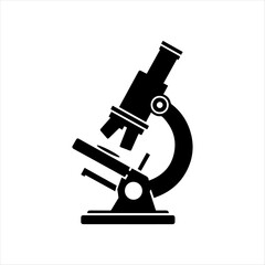 microscope vector silhouette high quality image 