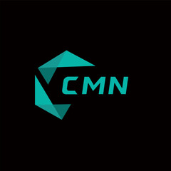 CMN creative minimalist letter logo. CMN unique vector initials alphabet letter logo design