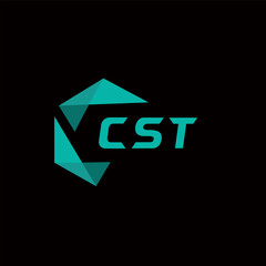 CST creative minimalist letter logo. CST unique vector initials alphabet letter logo design