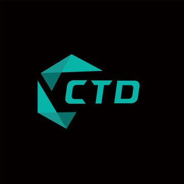 CTD creative minimalist letter logo. CTD unique vector initials alphabet letter logo design