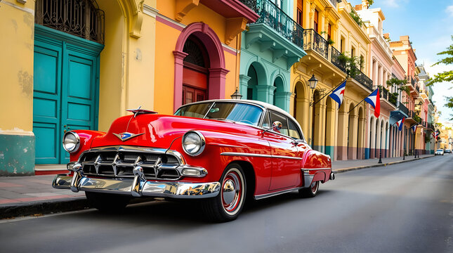 Red oldtimer