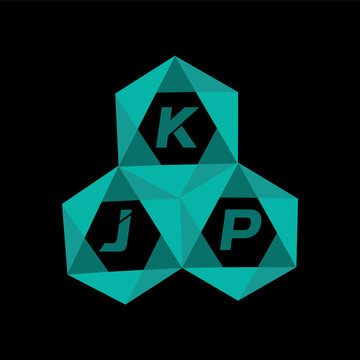 KJP creative minimalist letter logo. KJP unique vector initials alphabet letter logo design