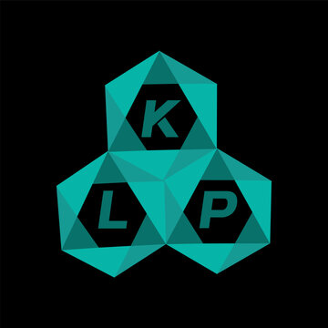 KLP creative minimalist letter logo. KLP unique vector initials alphabet letter logo design
