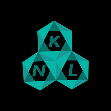 KNL creative minimalist letter logo. KNL unique vector initials alphabet letter logo design