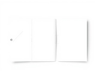 Die cut folder mockup template showing vector design for branding or presentation, folder, isolated, marketing