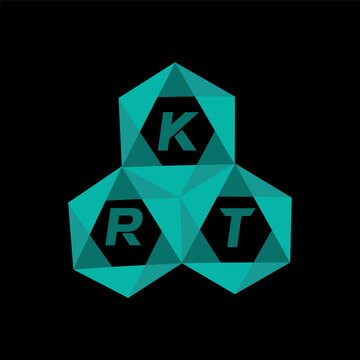 KRT creative minimalist letter logo. KRT unique vector initials alphabet letter logo design