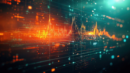 Fototapeta premium A modern medical banner featuring abstract lines, a stethoscope, and a heartbeat graph, conveying health and wellness themes with a clean, professional design.