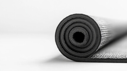 Naklejka premium Yoga mat on white background