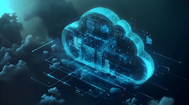 concept of industry 4 0 technology automation system with cloud computing