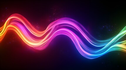 abstract fluid iridescent holographic neon curved wave in motion colorful background 3d render gradient design element for backgrounds banners wallpapers posters and covers