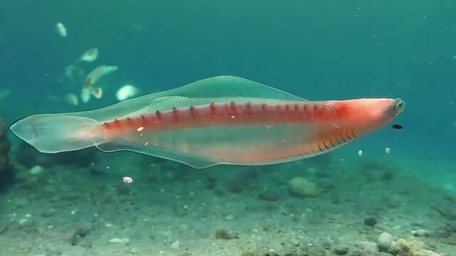 Haikouichthys in the Ancient Ocean &ndash; Early Cambrian Fish in a Realistic Representation